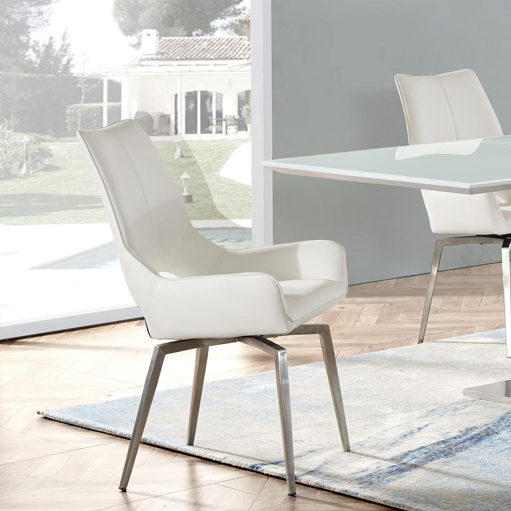 D4878 White Dining Chair. Picture 7