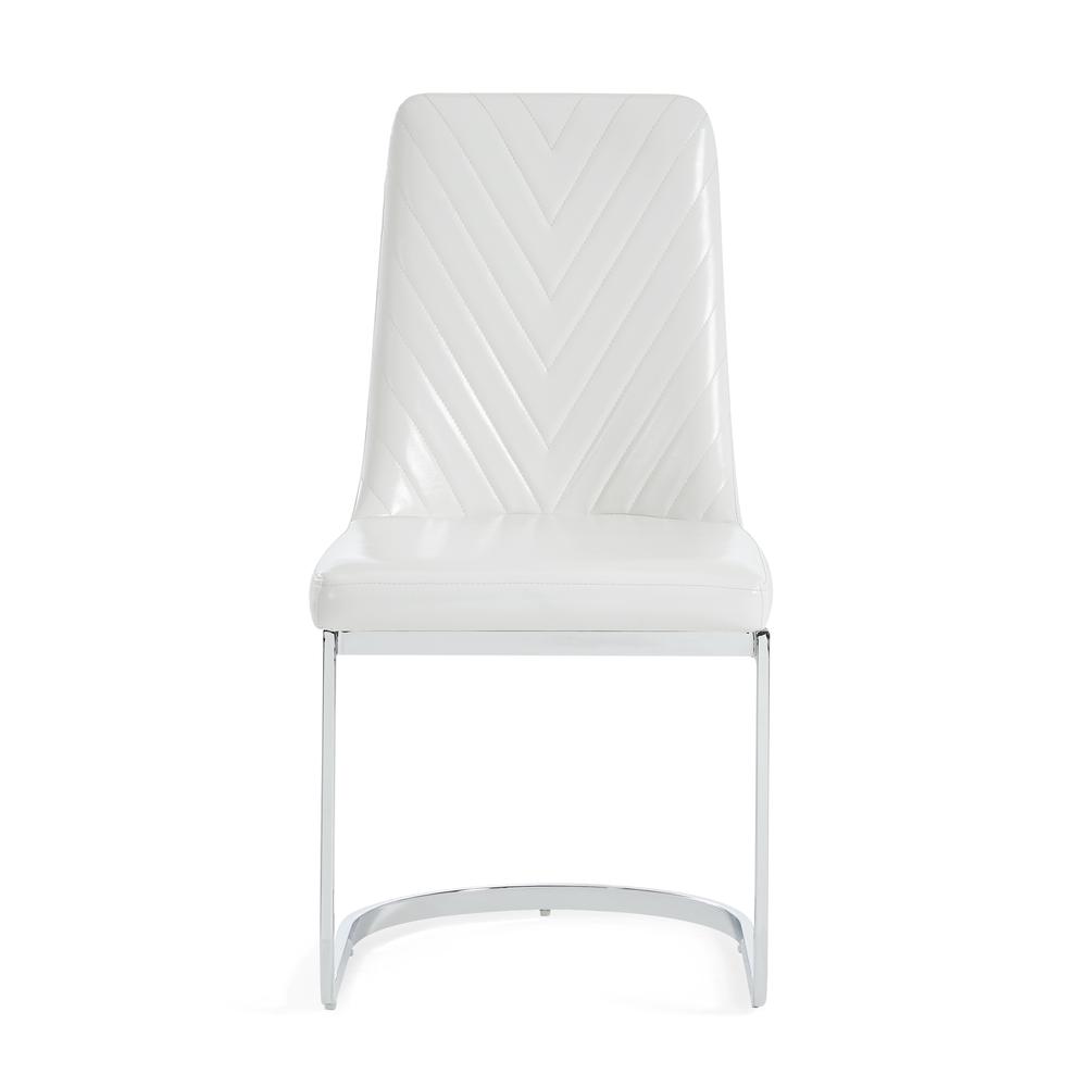 D1067 White Dining Chair. Picture 1