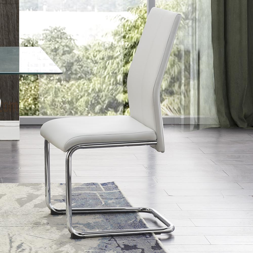 D41 White Dining Chair. Picture 5