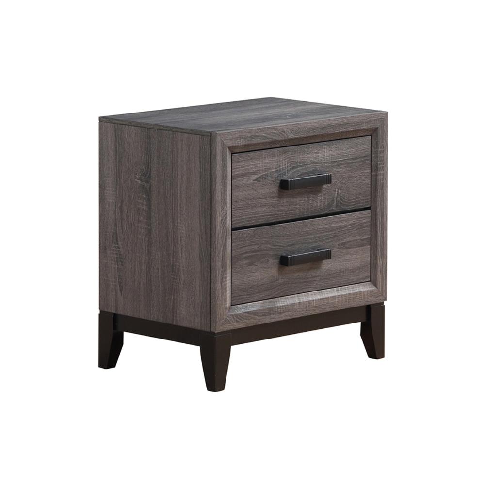 Kate Foil Grey Nightstand. Picture 2