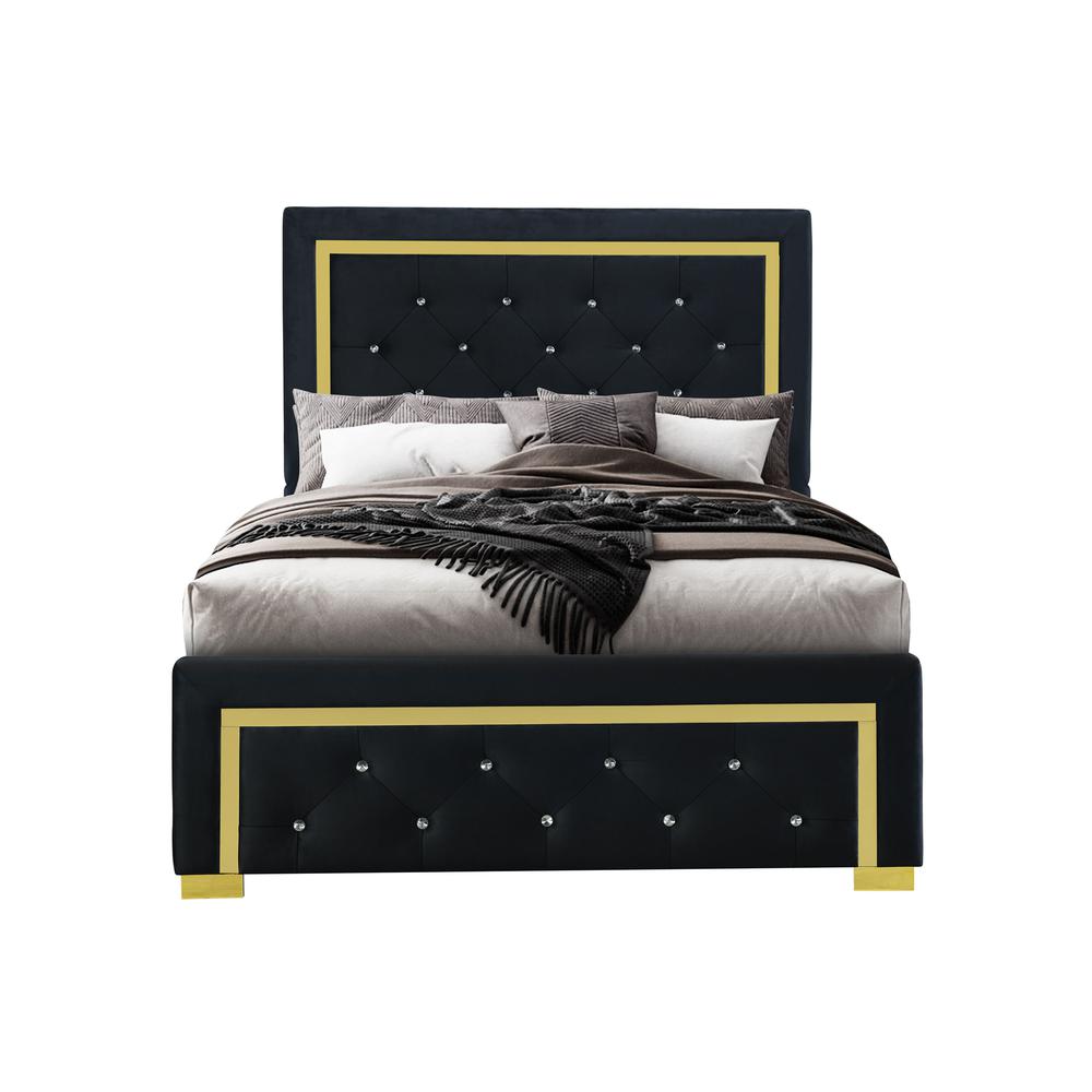 Kingdom Black Queen Bed. Picture 4