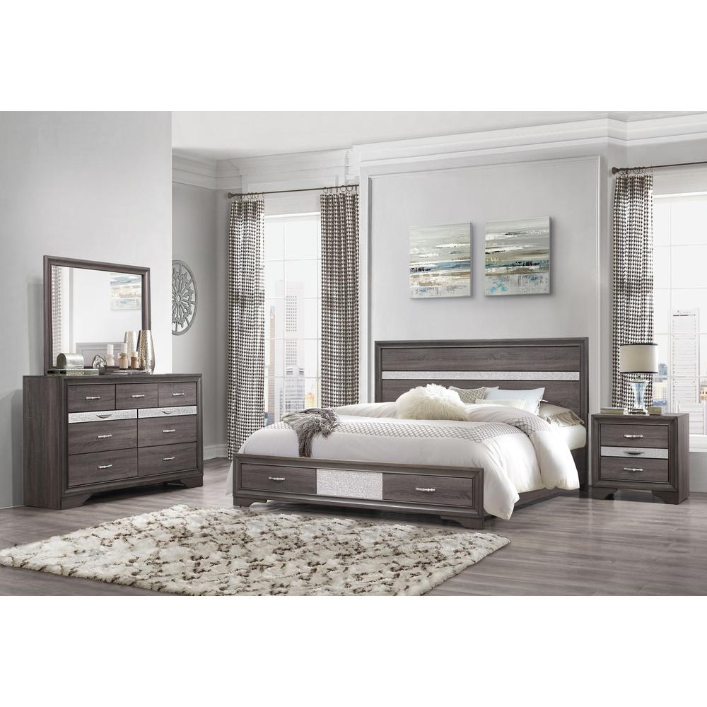 Seville Grey Queen Bed Group. Picture 4