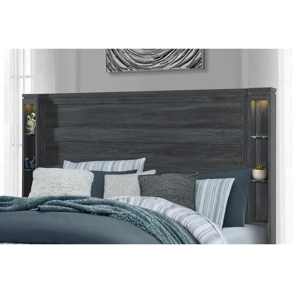 Cypress Dark Grey King Bed. Picture 1