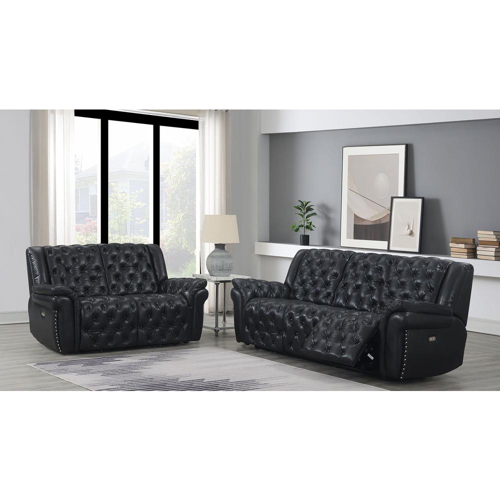 Evelyn Charcoal Power Reclining Sofa. Picture 4