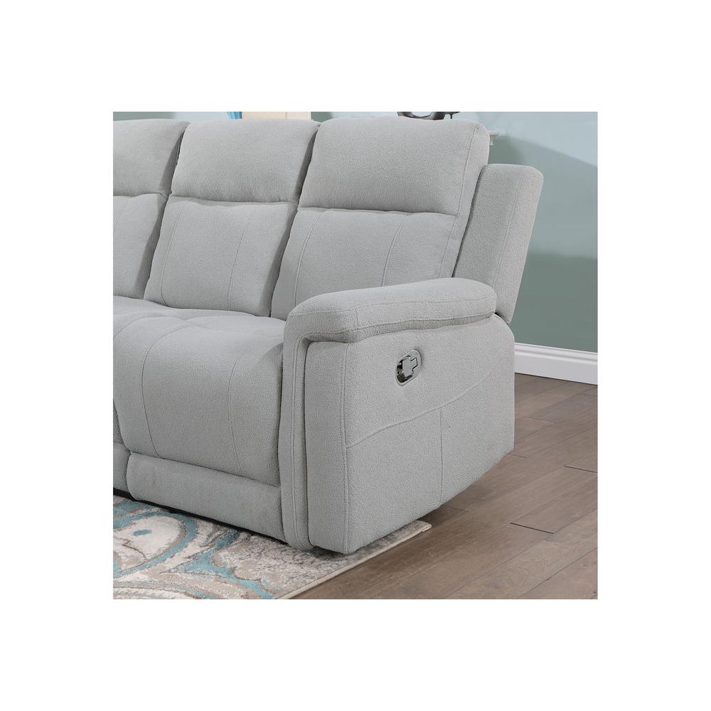 U1797 Grey Reclining Sofa. Picture 3