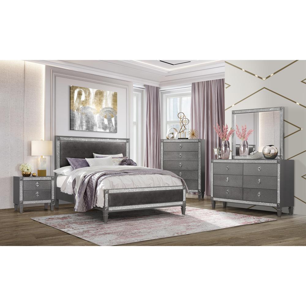 Stella Grey King Bed. Picture 6