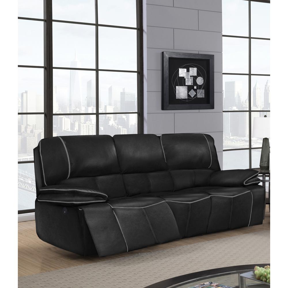 Blanche Power Reclining Sofa Black. Picture 2