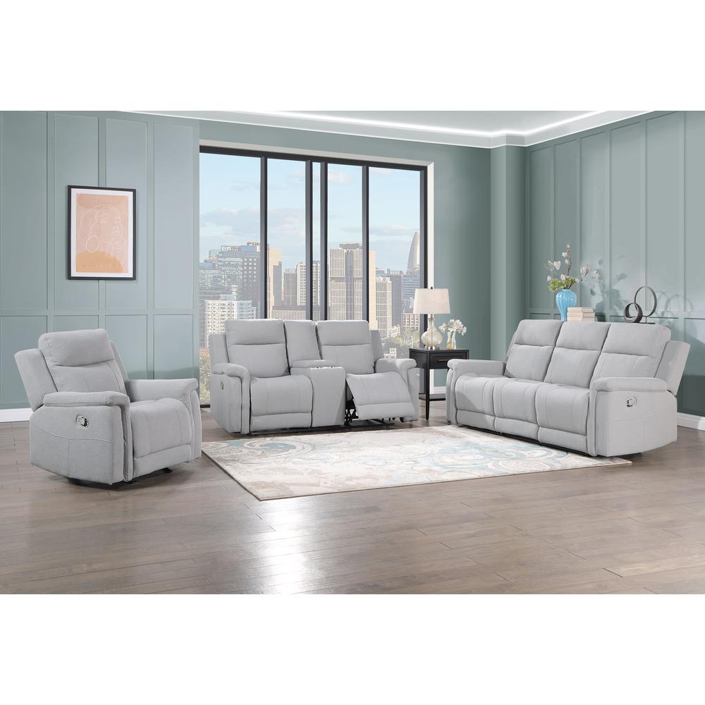 U1797 Grey Reclining Sofa. Picture 2