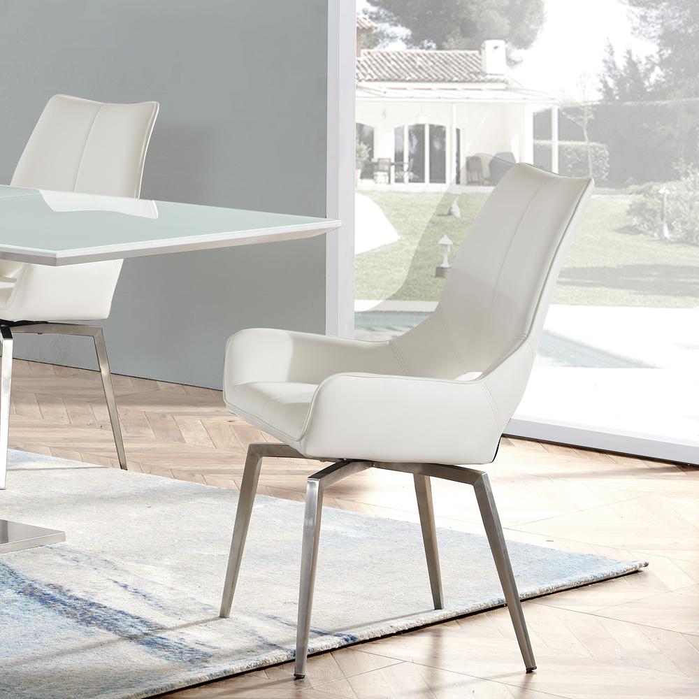 D4878 White Dining Chair. Picture 8