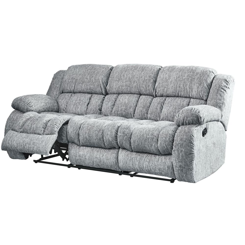 U250 Grey Reclining Sofa. Picture 1
