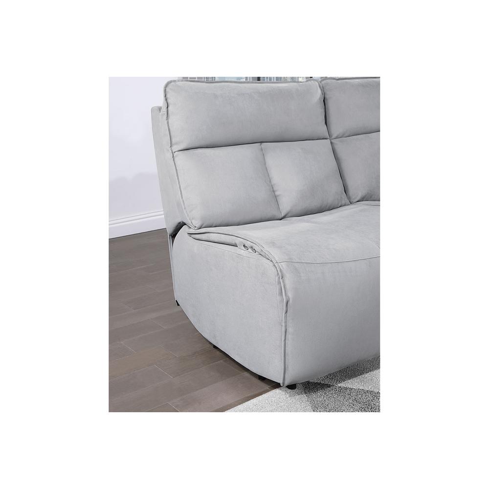 Build It Your Way U8088 Grey Power Armless Recliner. Picture 1