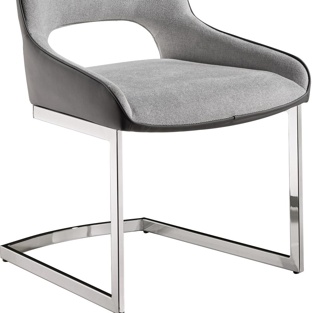 D1119 Light Grey/Dark Grey Dining Chair. Picture 8