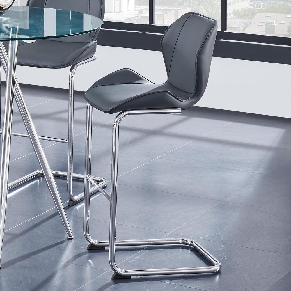D1446 Grey Bar Stool. Picture 6