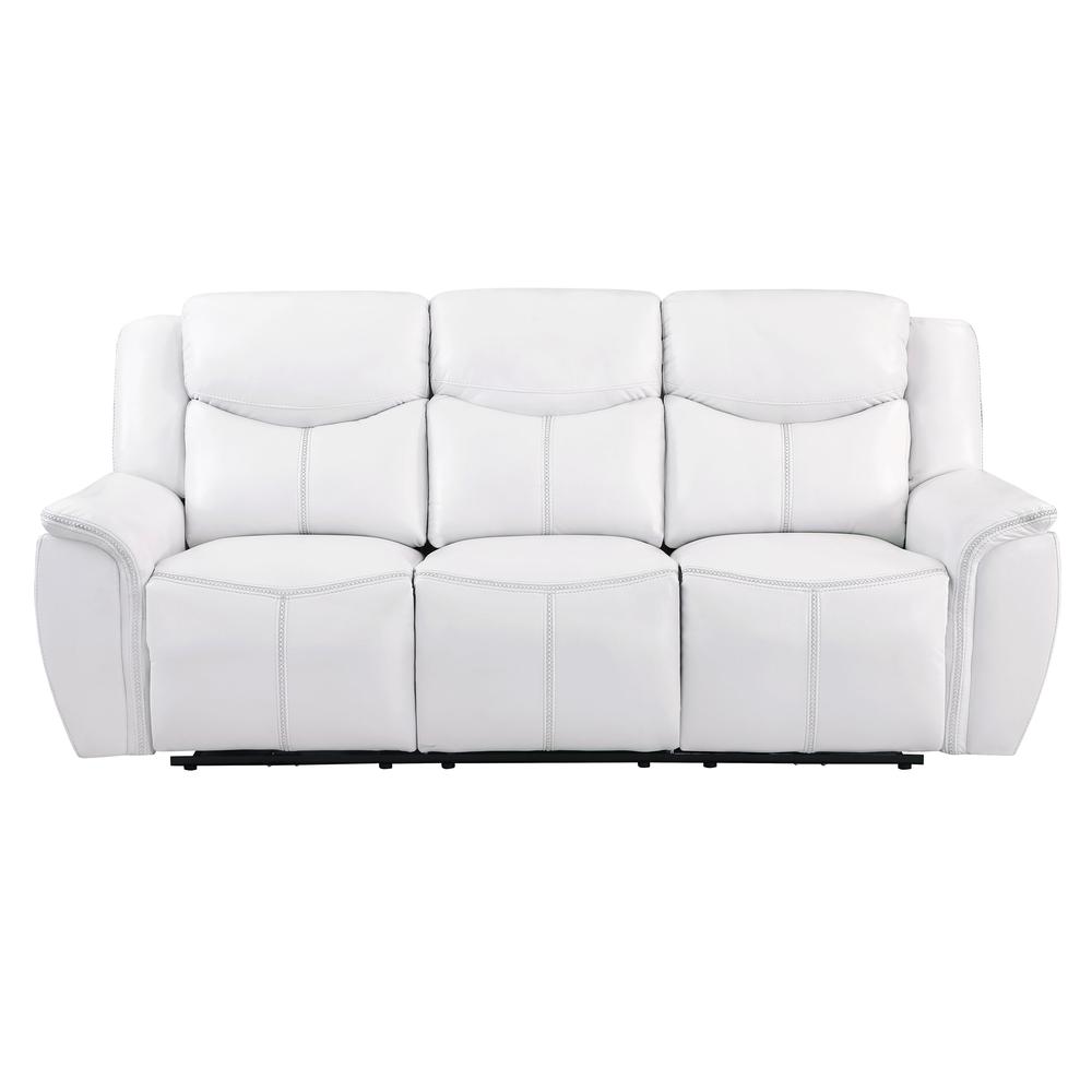 U5987 Blanche White Power Reclining Sofa. Picture 4