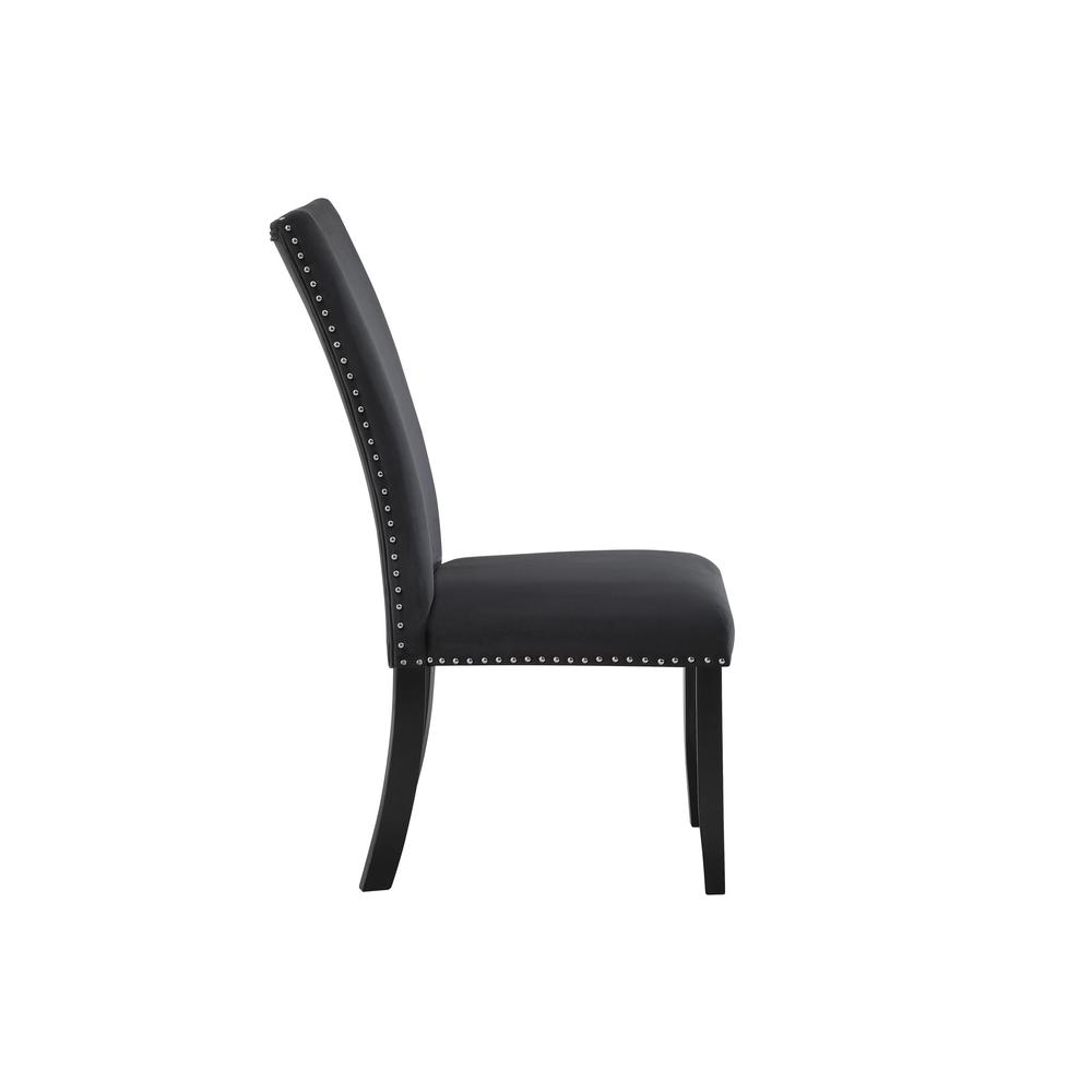 D03 Black Velvet Dining Chair. Picture 1