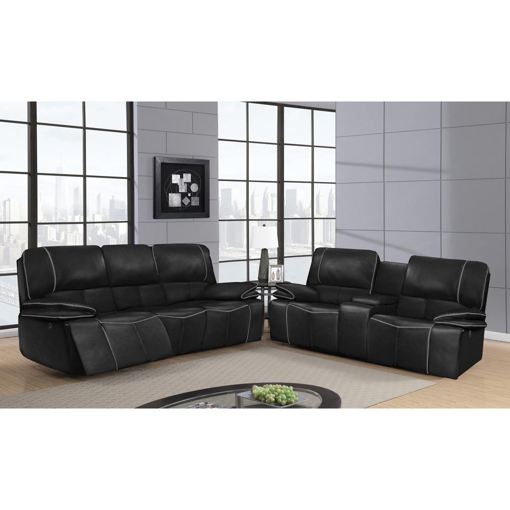 Blanche Power Reclining Sofa Black. Picture 4
