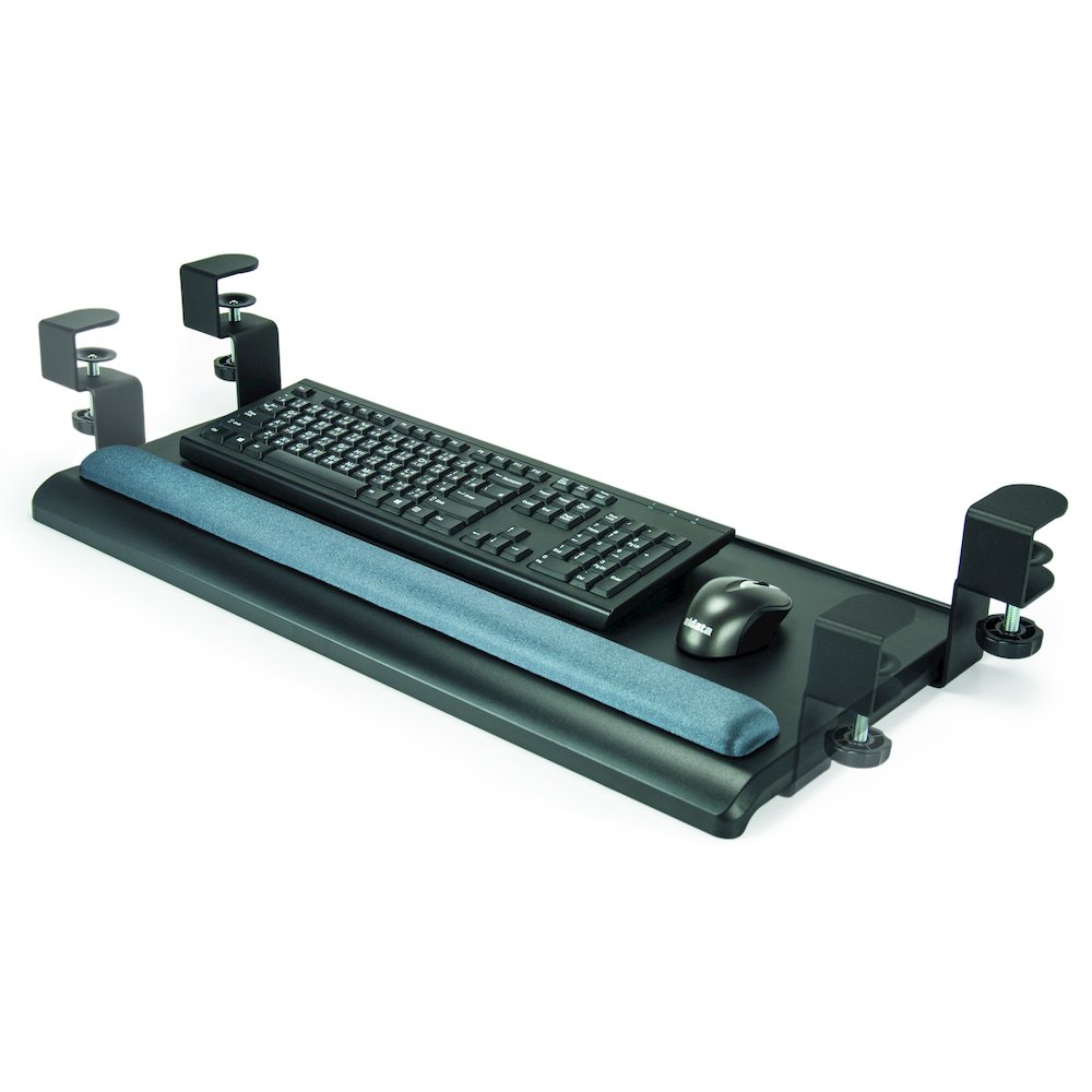 Desk-Clamp Keyboard Tray w/Gel Wrist Rest. Picture 3