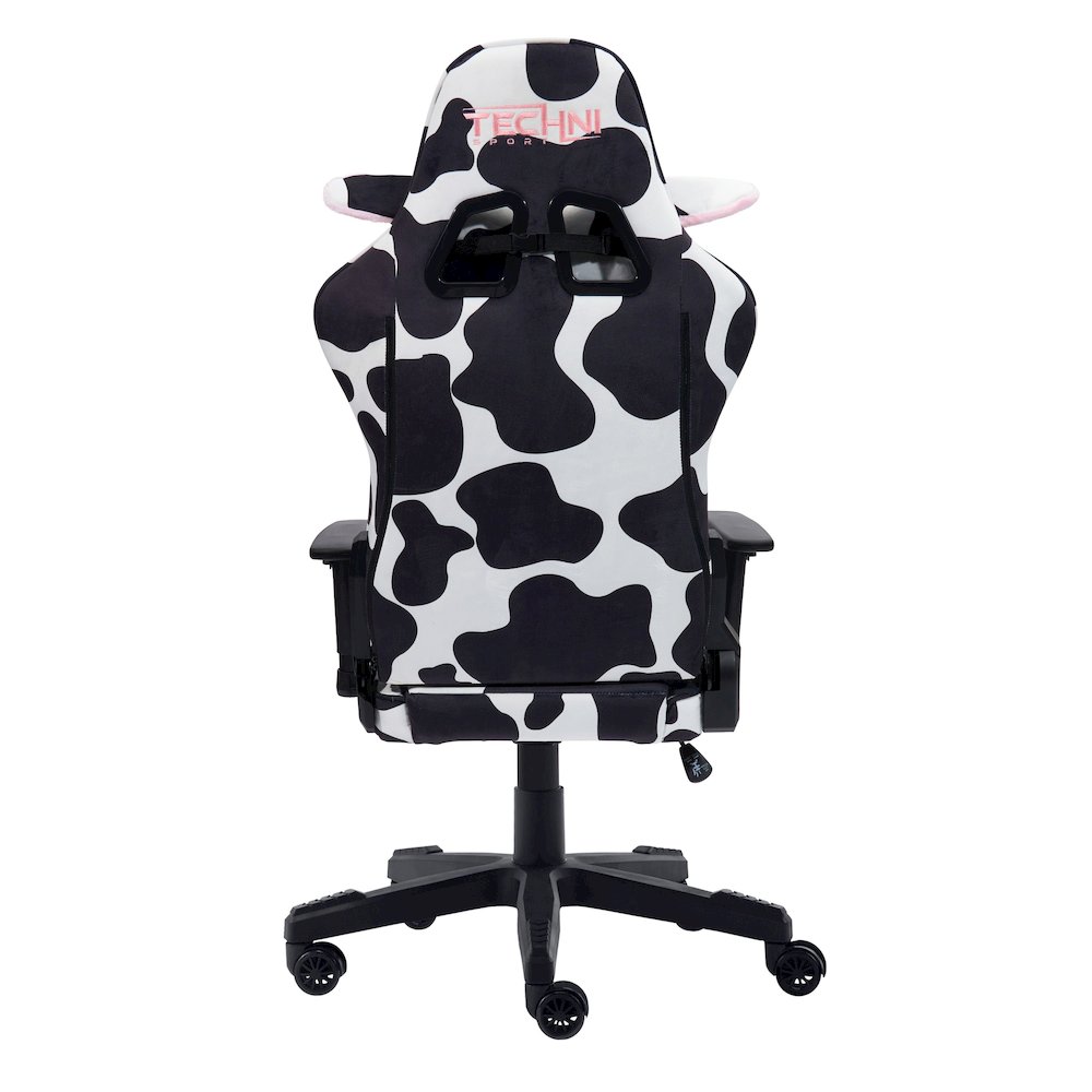 TS85 COW Print LUXX Series Gaming Chair. Picture 8