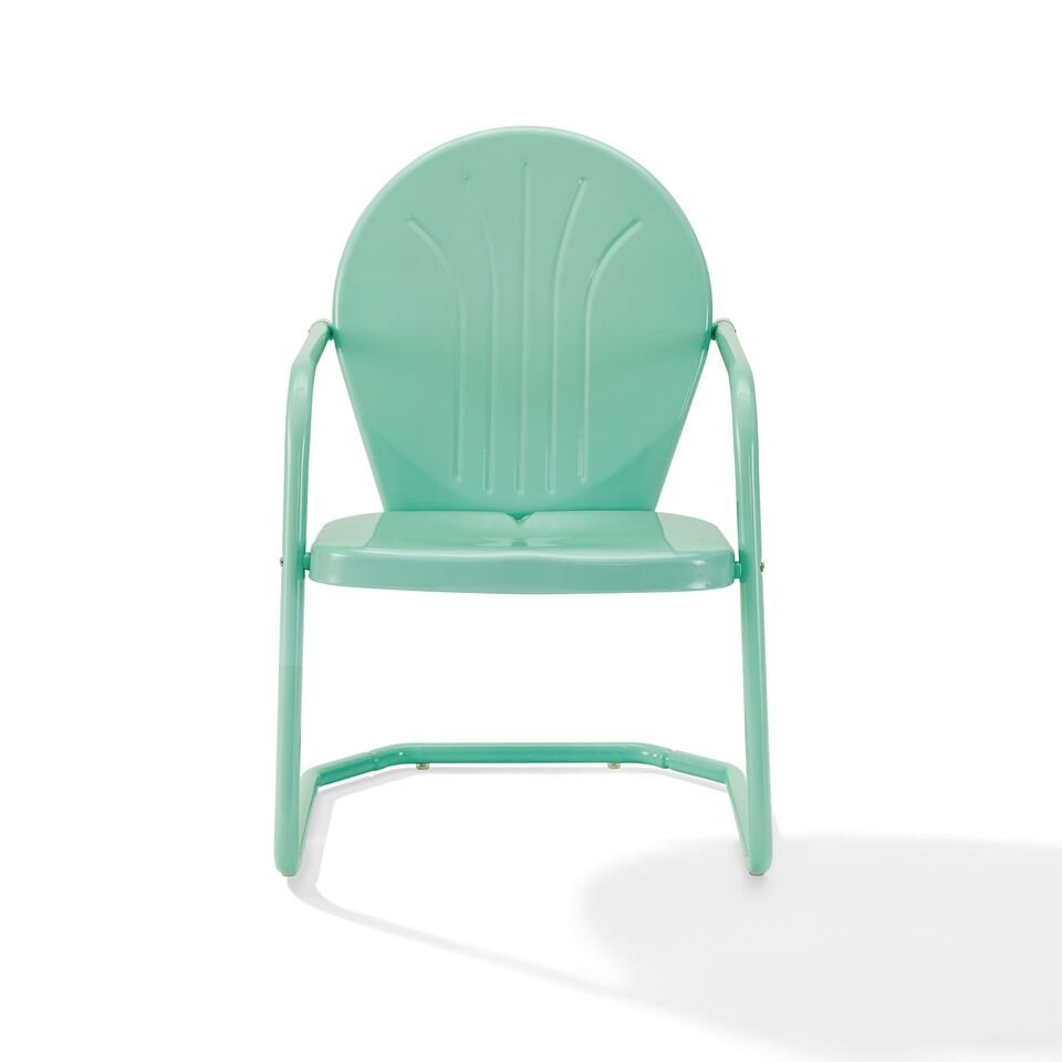 Griffith Outdoor Metal Armchair Aqua Gloss. Picture 2