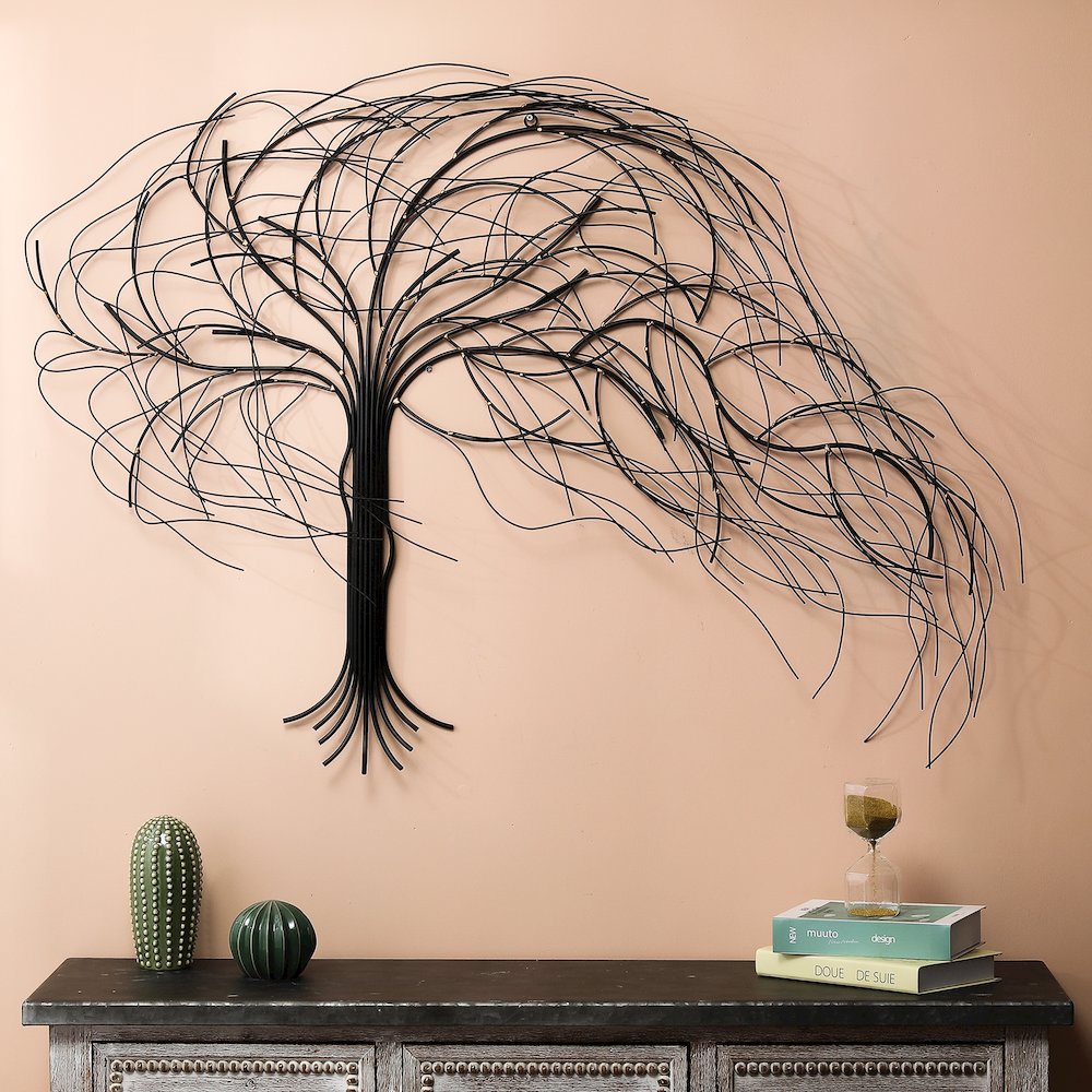 Metal Windy Tree Wall Decor. Picture 2