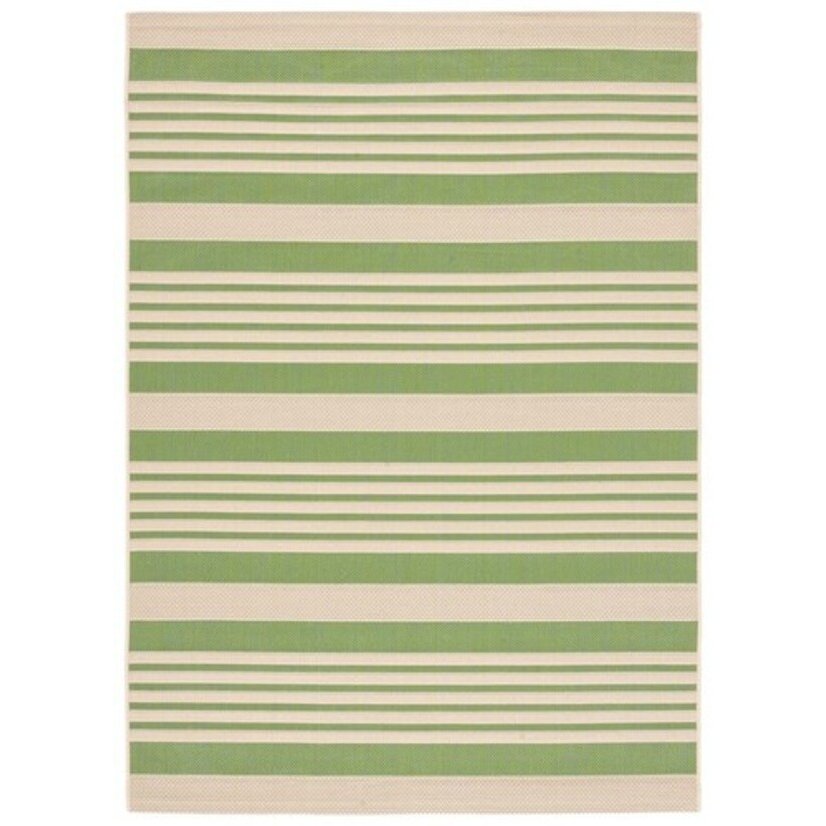 COURTYARD, GREEN / BEIGE, 5'-3" X 7'-7", Area Rug, CY6062-244-5. Picture 1