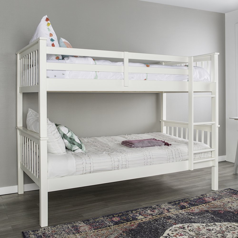 Twin over Twin Solid Wood Mission Design Bunk Bed. Picture 2