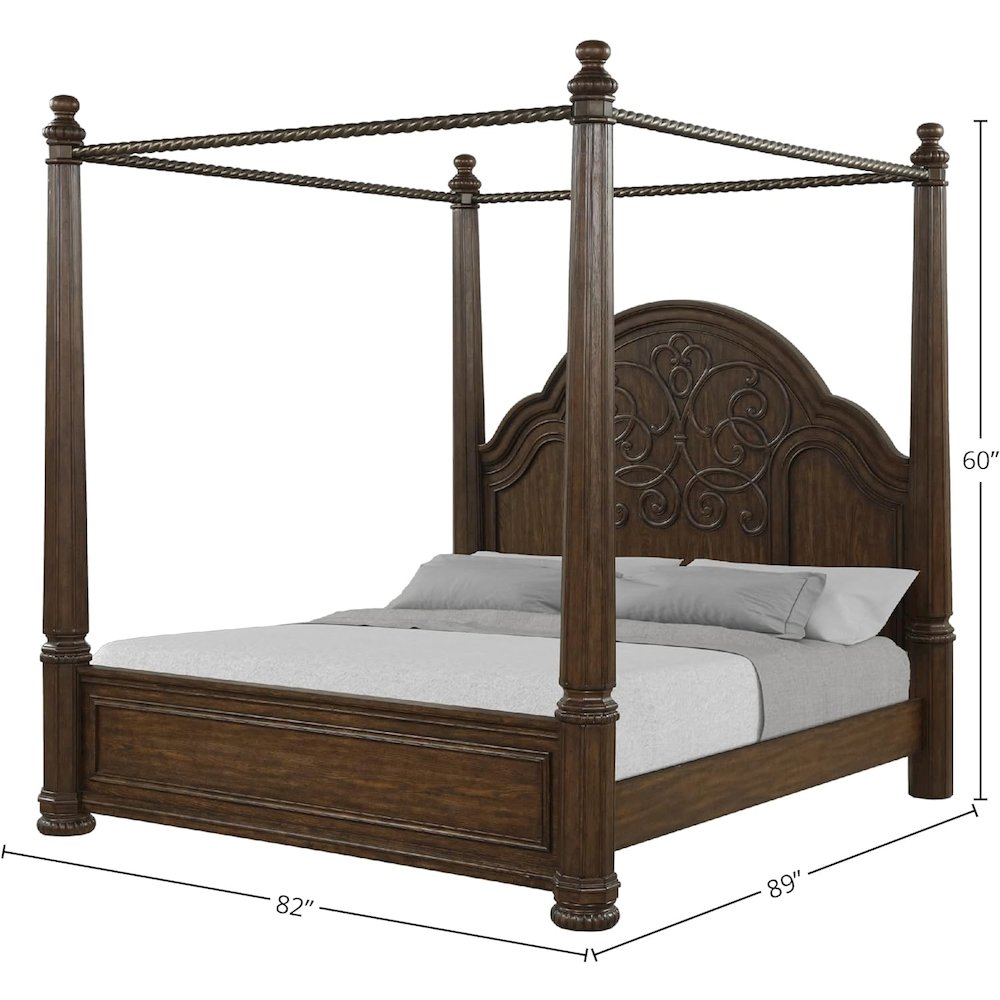 Tuscany King Canopy Bed. Picture 3
