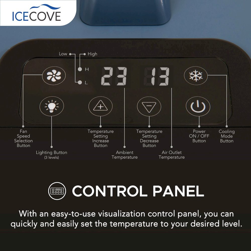 Sunjoy Portable Air Conditioner -Blue. Picture 2