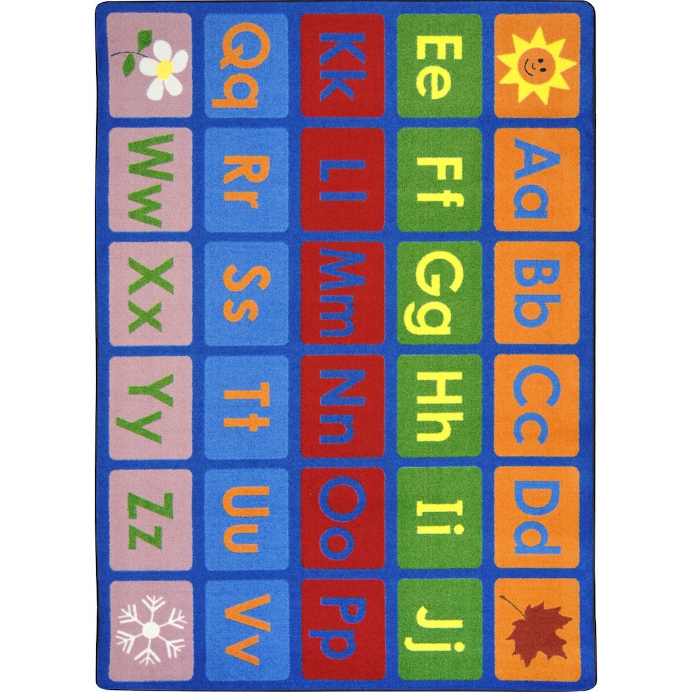 ANY DAY ALPHABET RUG 5.4 X 7.8 RECTANGLE PRIMARY. Picture 1