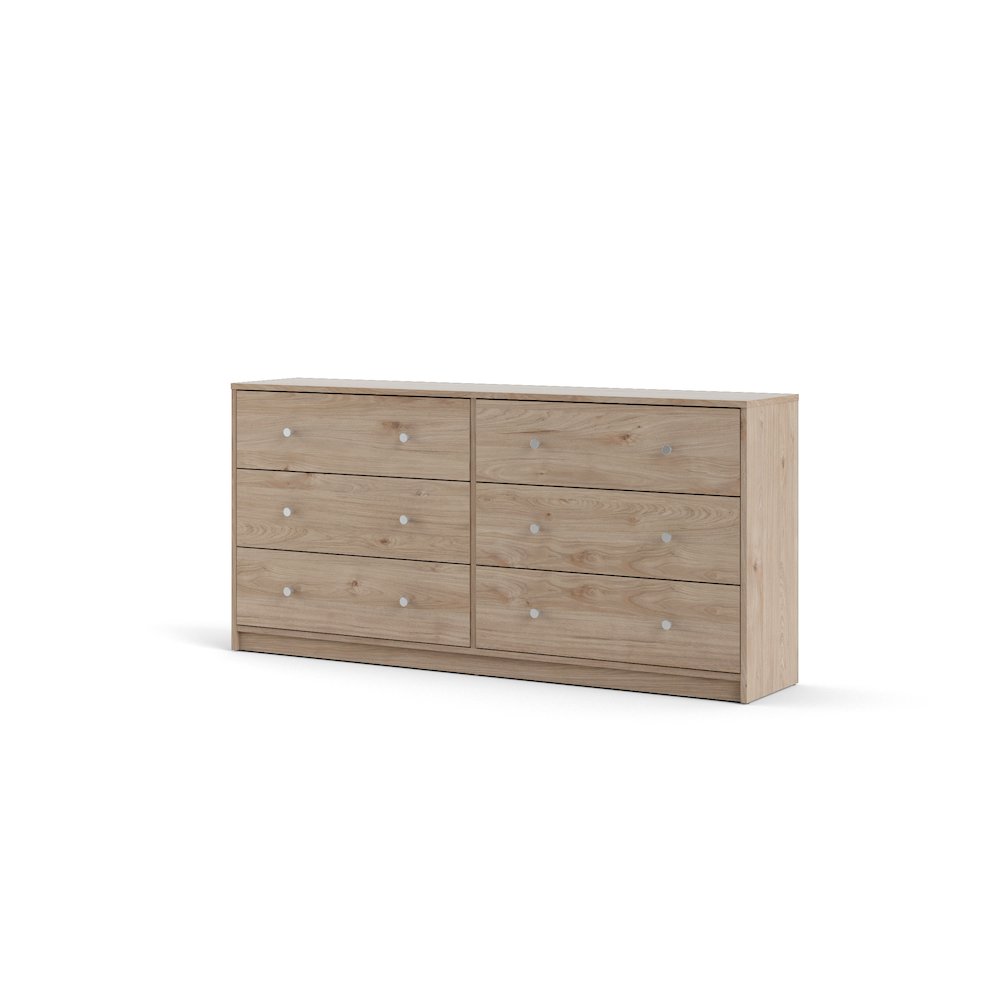 Portland 6 Drawer Double Dresser, Jackson Hickory. Picture 5