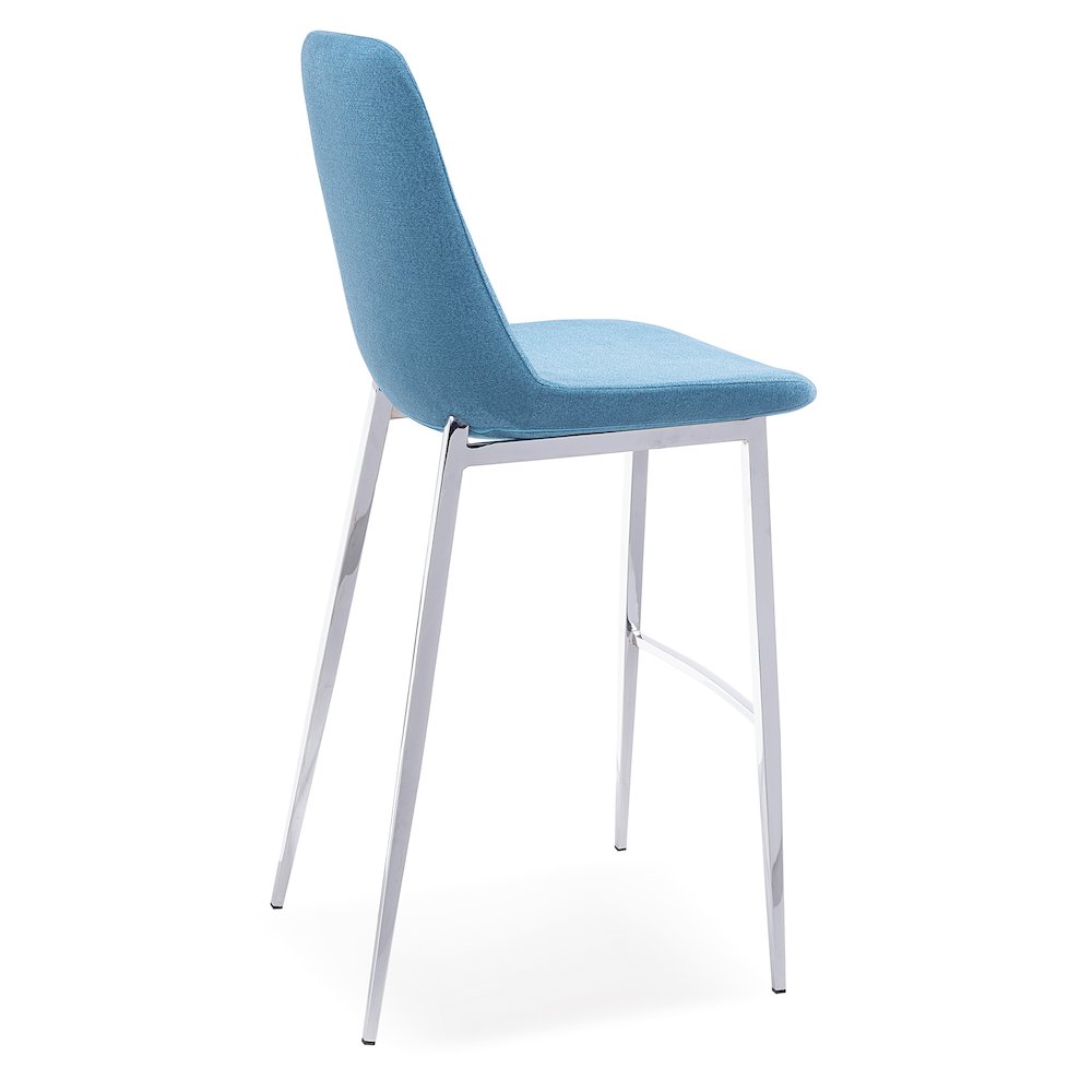 Athena Barstool BLUE fabric. Picture 2