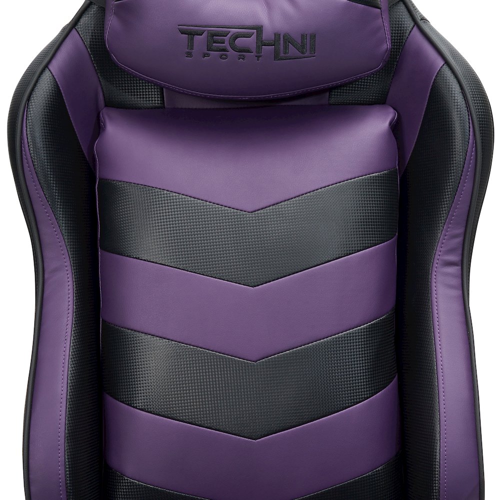 Techni Sport TS-61 Ergonomic High Back Racer Style Video Gaming Chair, Purple/Black. Picture 15