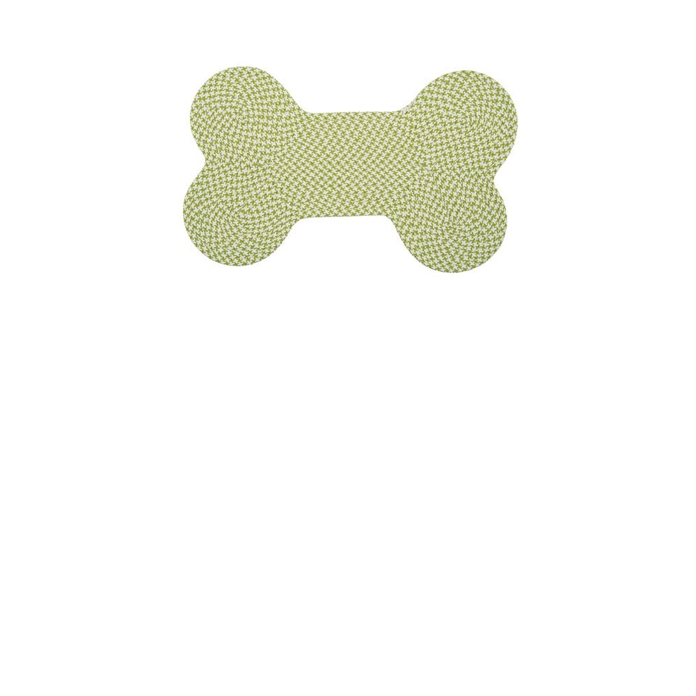 Dog Bone Houndstooth Bright - Lime 22"x34". Picture 1