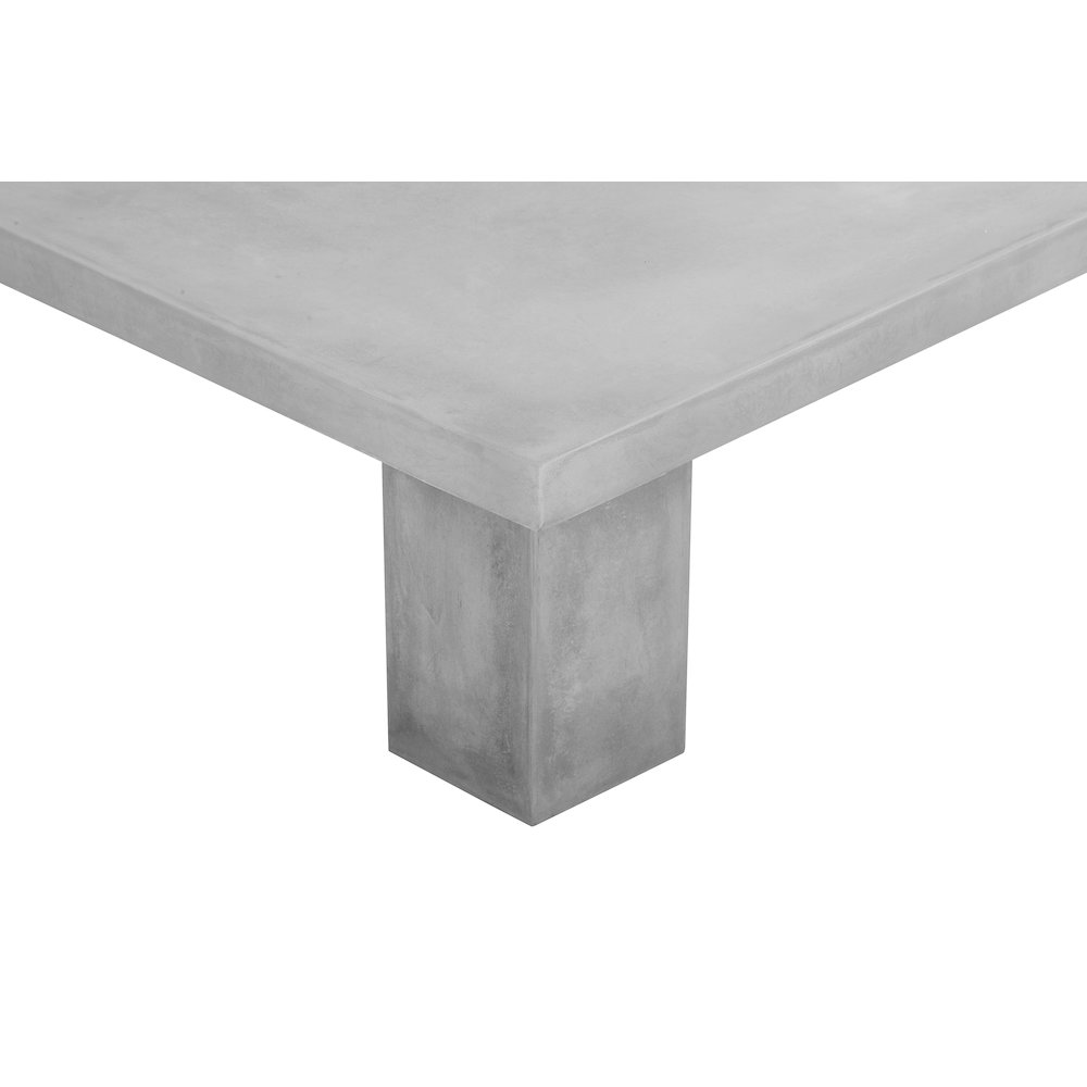 Ella Square Coffee Table Large In Ivory Concrete. Picture 4