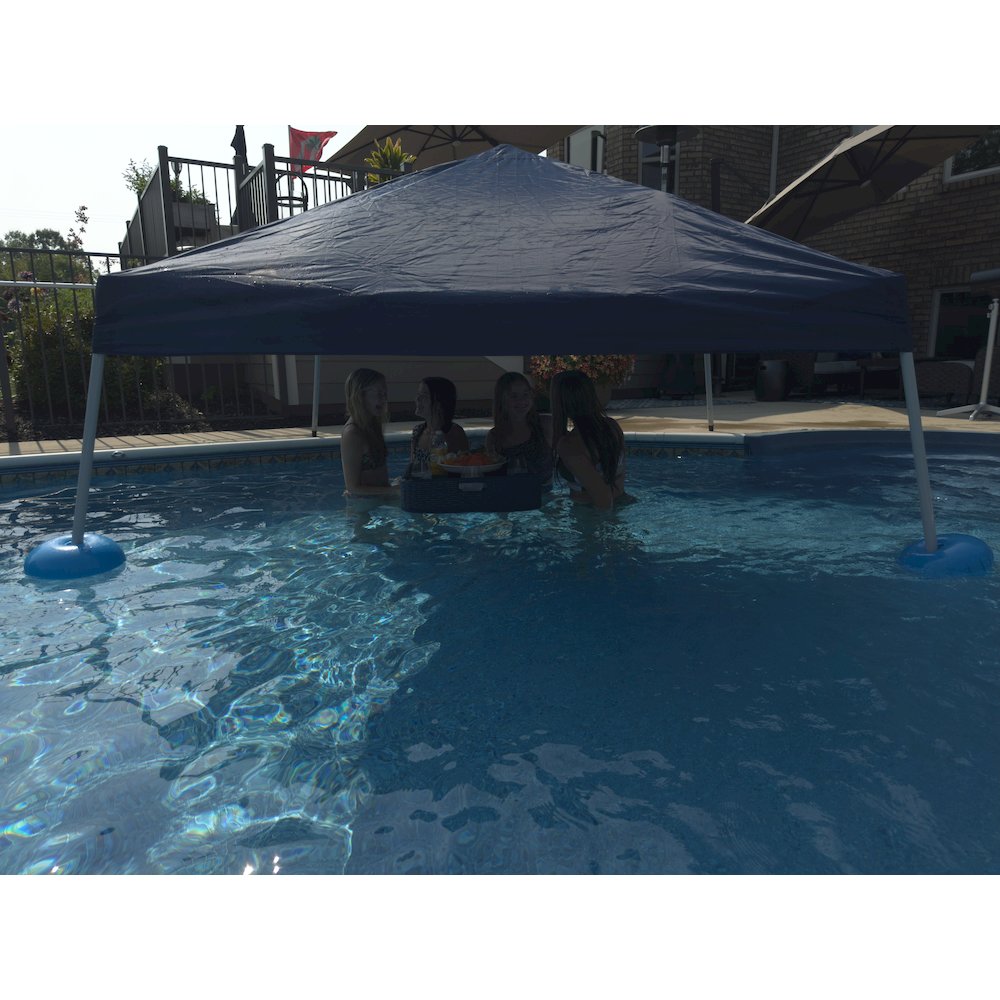 Floating Pool Canopy Pop Up Gazebo Canopy, Steel-Aluminum Frame Floating Tent. Picture 1