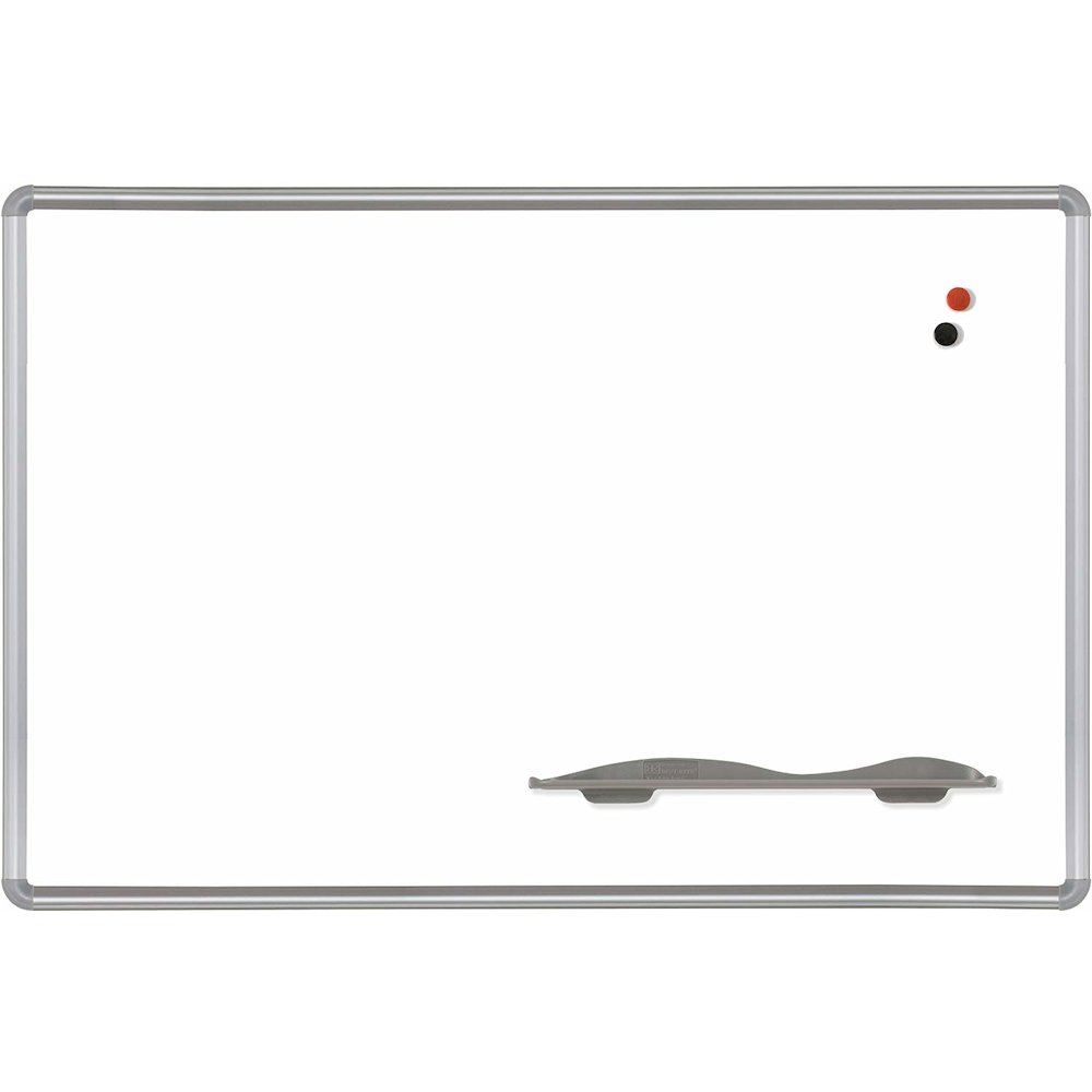 Best-Rite Porcelain Dry Erase Board, 96x48, Silver Aluminum Frame. Picture 1