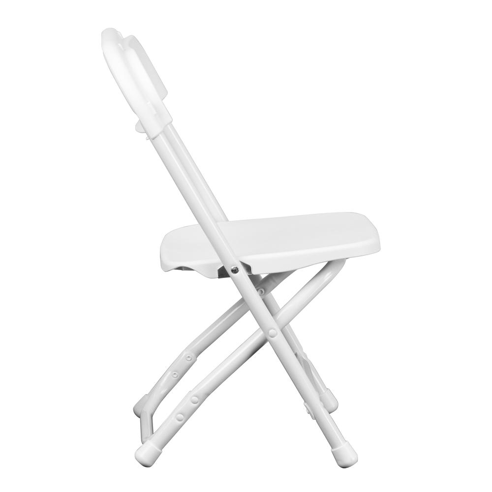 Kids White Plastic Folding Chair. Picture 2