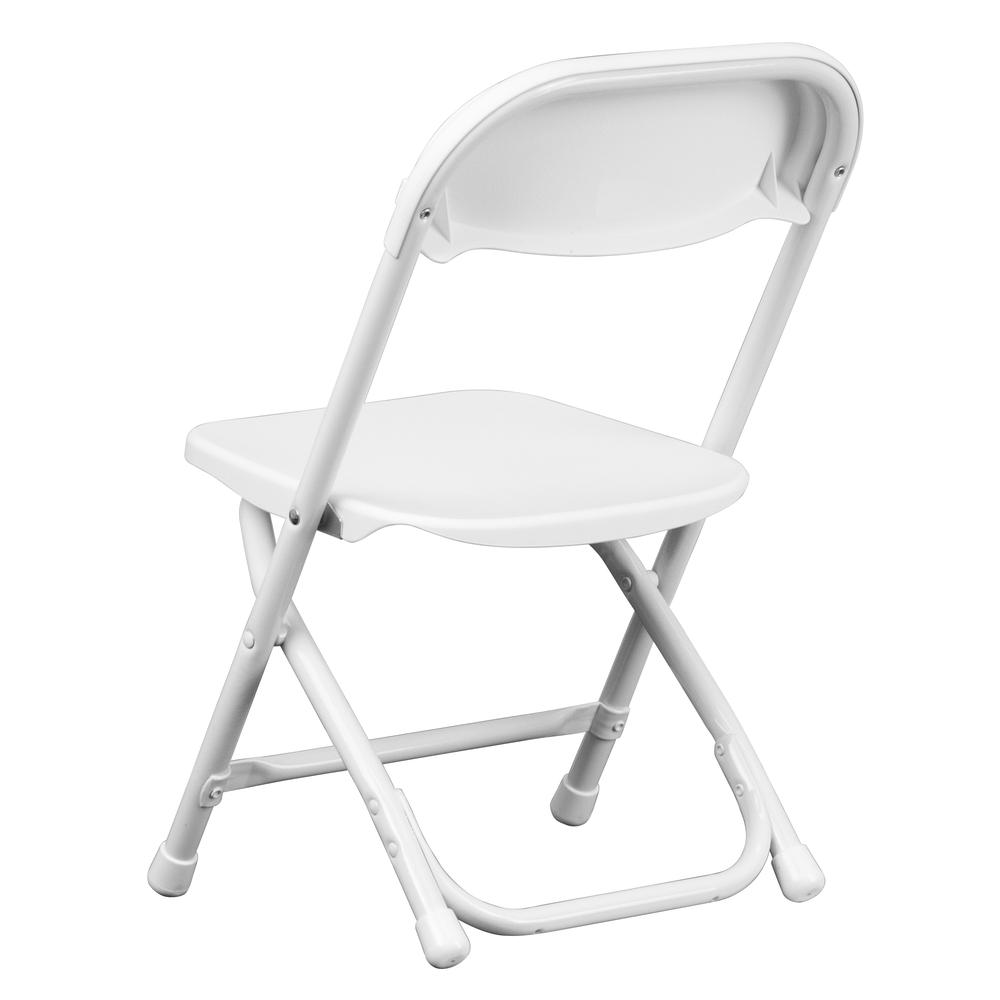 Kids White Plastic Folding Chair. Picture 3