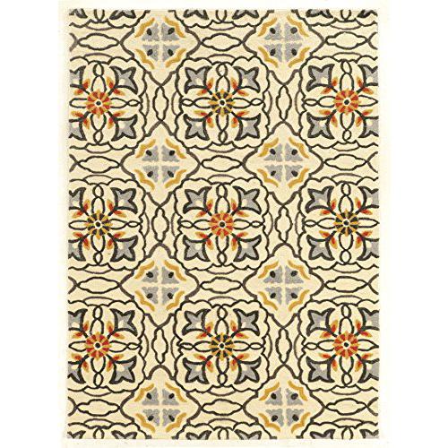 Trio Betti Ivory & Grey 8x10, Rug. Picture 1