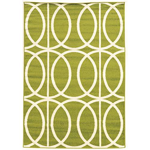 Claremont Links Green/Creame 2x3 Rug. Picture 1