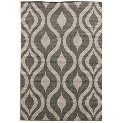 Claremont Drops  Grey/Grey 8'x10' Rug. The main picture.