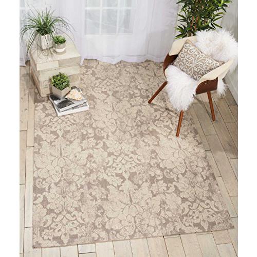 Waverly Vintage Lux "Air Kiss" Smoke Area Rug by Nourison. Picture 1