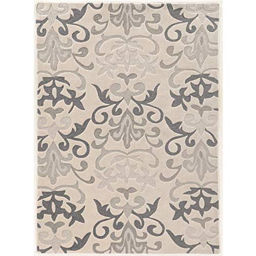 Trio Chasm Ivory & Grey 8x10, Rug. Picture 1