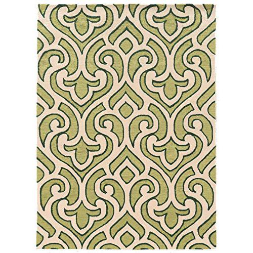 Trio Marple Ivory & Green 8x10, Rug. Picture 1