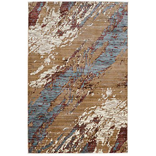 Illusions Marble Beige & Blue 8x11, Rug. Picture 1