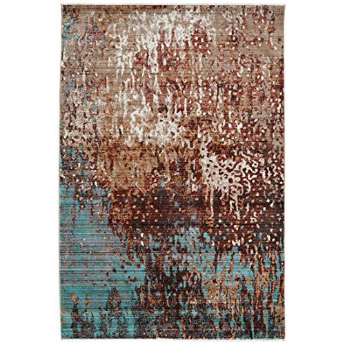 Illusions Forest Beige & Green 8x11, Rug. Picture 1