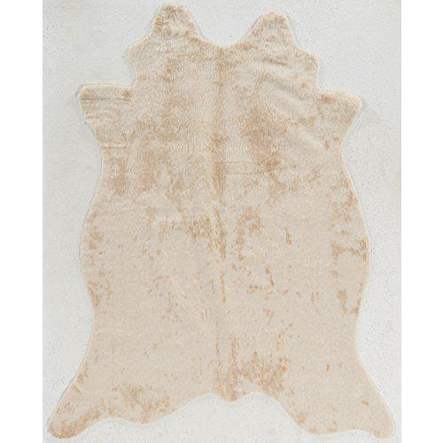 Faux Cow Hide Ivory, Rug. Picture 1