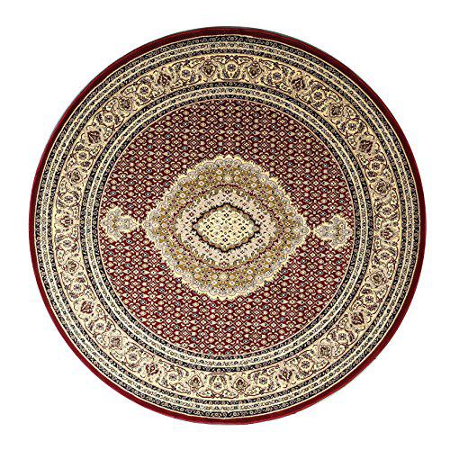 Persian Treasures Mahi Tabriz Red 8' Round Rug. Picture 1