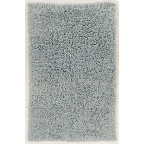 NEW FLOKATI 1400 GRAMS/M2 LIGHT GREY 8' RD Rug. Picture 1