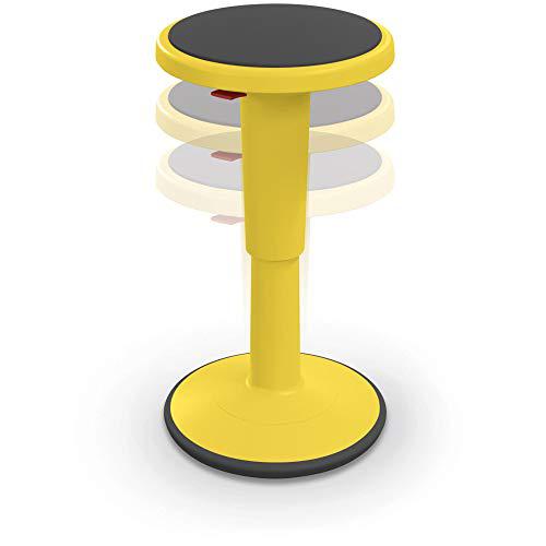 Hierarchy Height Adjustable Grow Stool- Short Stool (Yellow). Picture 3